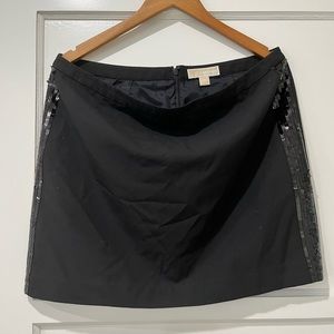 Michael Kors Black Mini Skirt Sequin Size 14